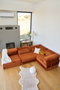 Atelier Del Sofa Kanyon - Sofá-cama de esquina Rojo azulejo